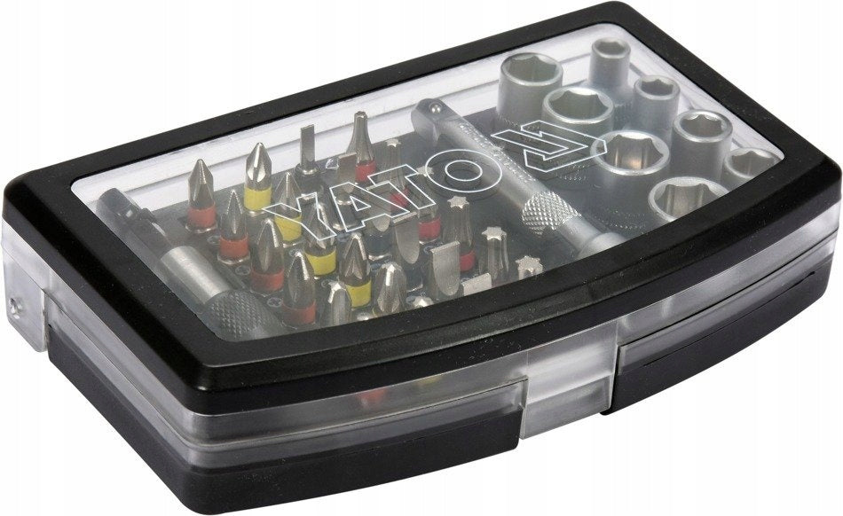 Yato YT-04623 Set of screwdriver bits and sockets 34 pcs 1/4" Product weight with unit packaging 0.461 kg