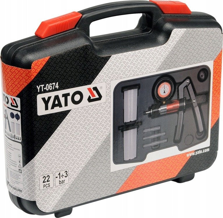 Yato YT-0674 Vacuum-pressure pump for venting the brake system. Product weight with unit packaging 2 kg