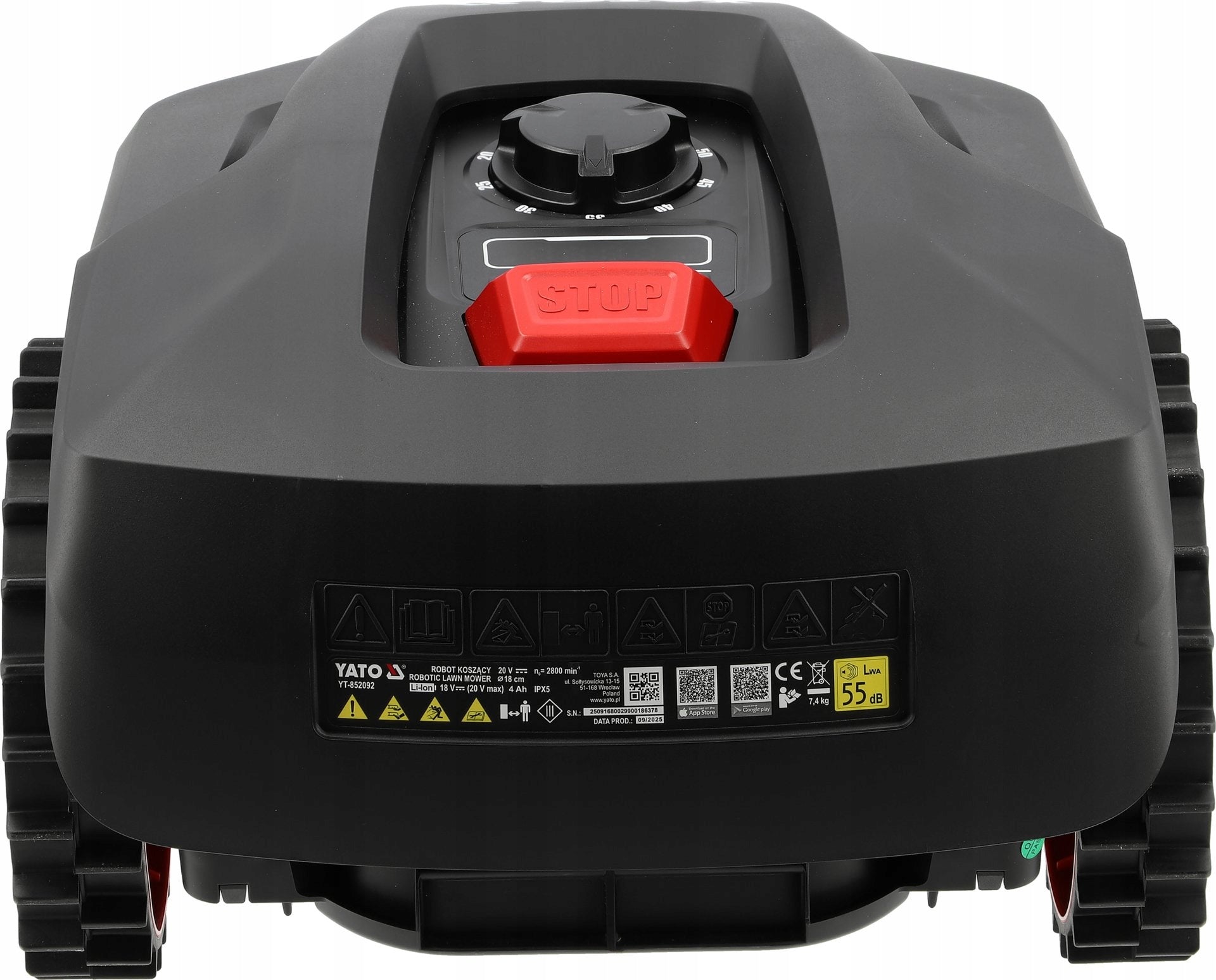 Yato YT-852092 Lawn mower robot automatic lawn mower 20V 800 m² Average working time 150 min