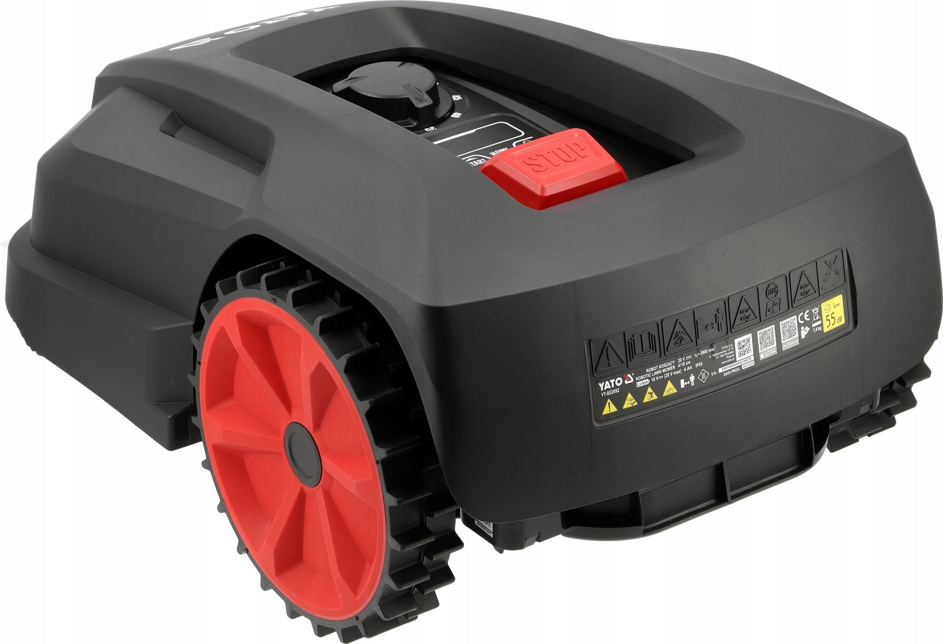 Yato YT-852092 Lawn mower robot automatic lawn mower 20V 800 m² Mowing width 18 cm