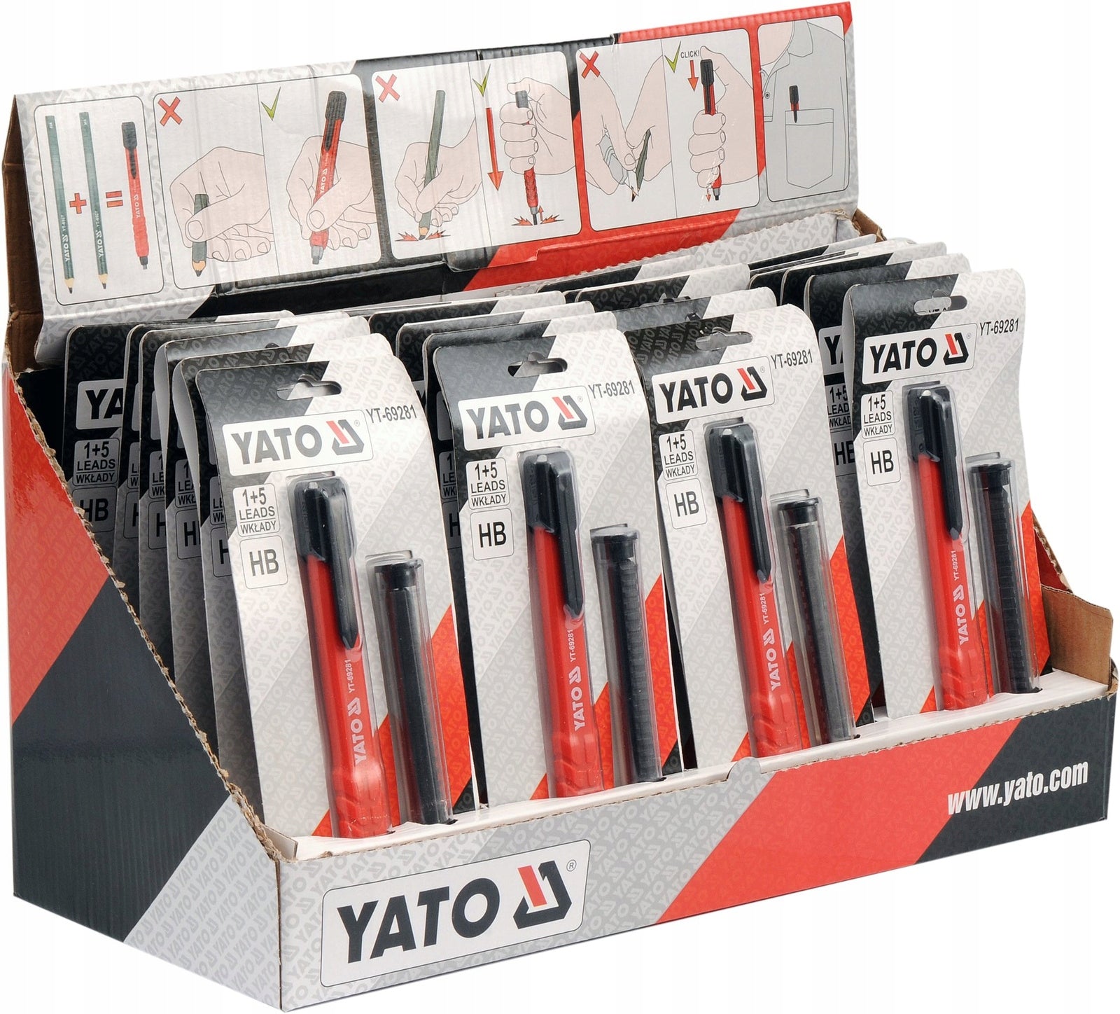 Yato automatic masonry pencil YT-69281 Manufacturer code YT-69281