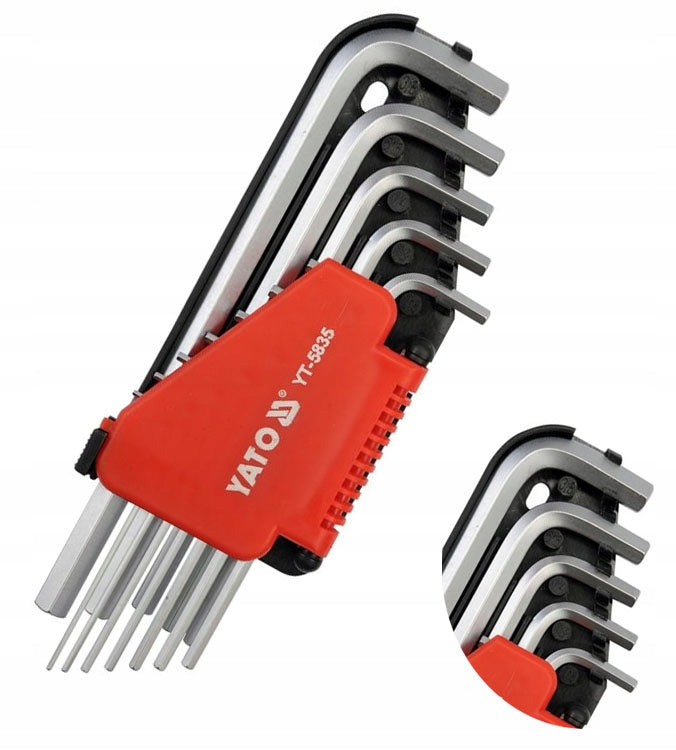 Yato hex wrench set 12 pcs SAE