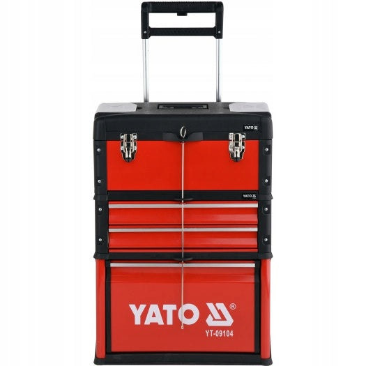 Yato modular tool trolley 3 tool cartridges Accessories included yes
