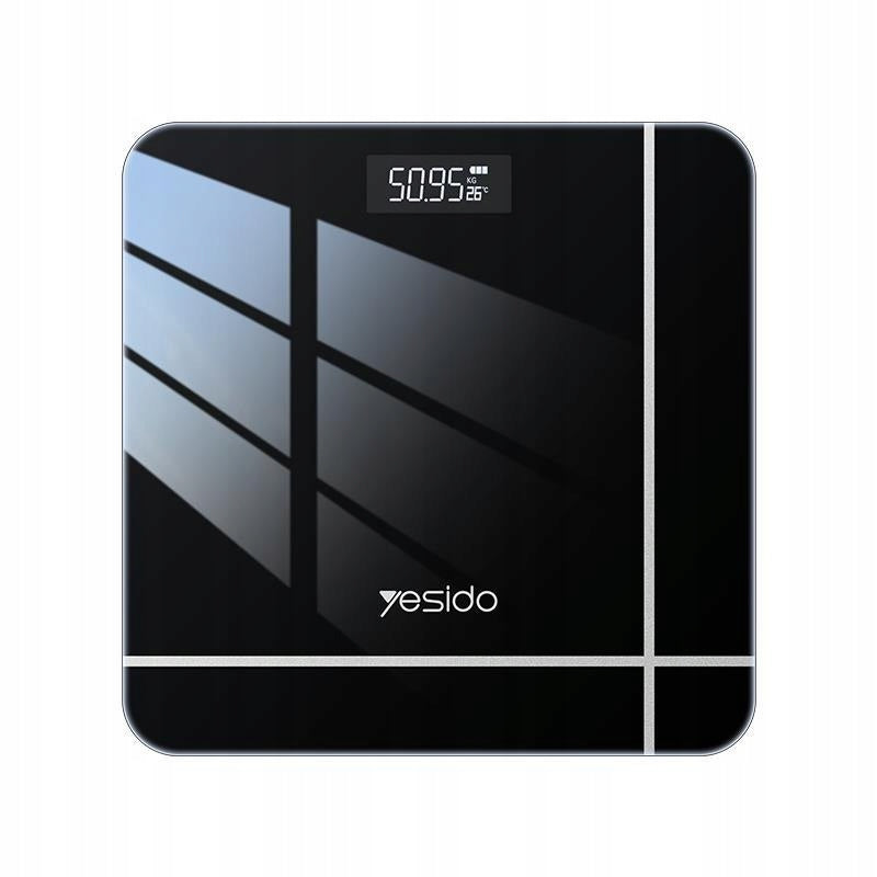 Yesido Bathroom Scale MG09 up to 150kg Electronic, BLACK / BLACK