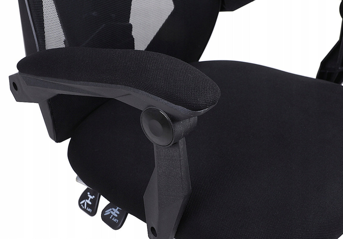 Yoda Black gaming chair without footrest Furniture depth 48 cm