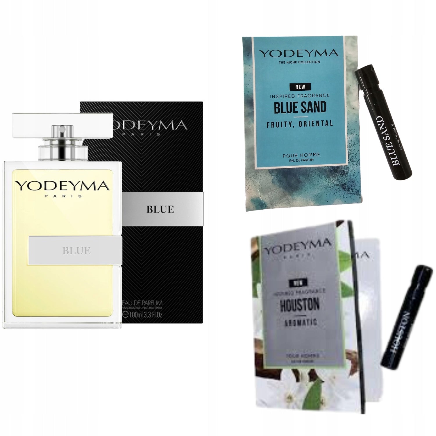 Yodeyma Blue Perfumed Water for Men 100ml + 2 Samples