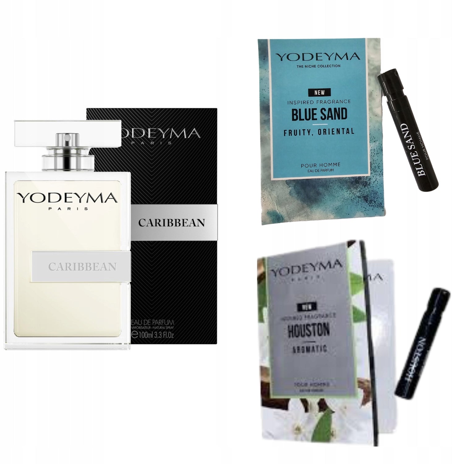 Yodeyma Caribbean Perfumed Water for Men 100ml + 2 Samples