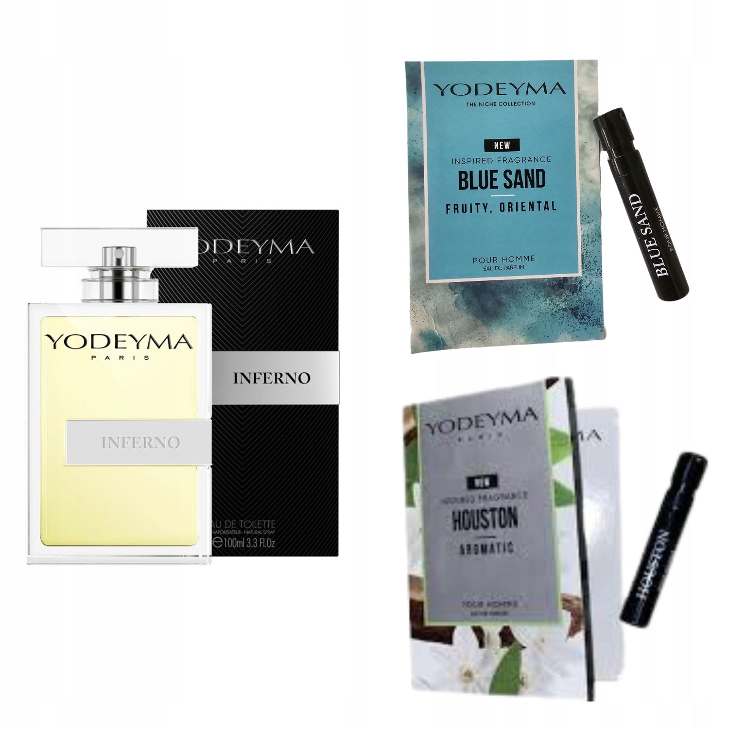 Yodeyma Inferno Perfumed Water for Men 100ml + 2 Samples