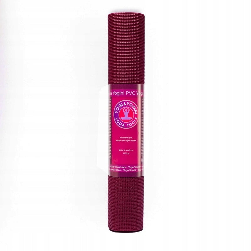 Yoga Exercise Mat 5mm Pink Non-Slip Relaxation Workout at Home Color pink