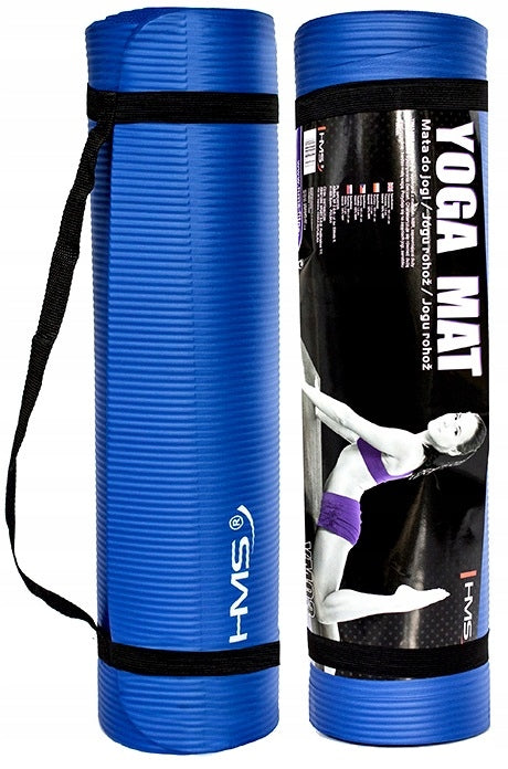 Yoga Exercise Mat Gymnastic Training FITNESS Handle Thick NBR HMS