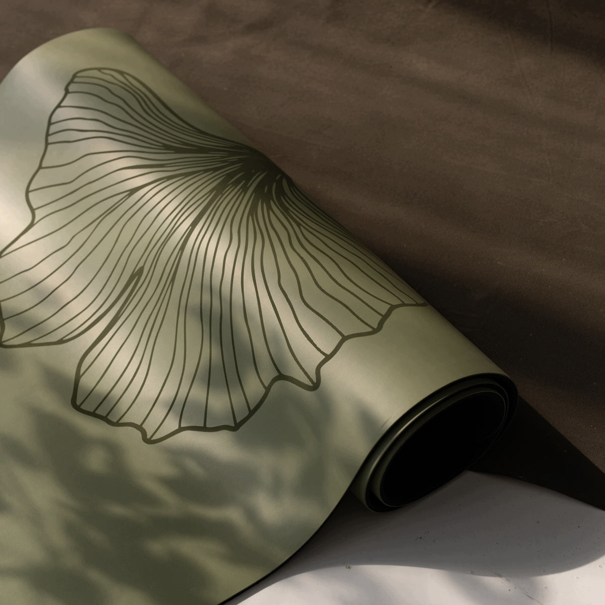Yoga Exercise Mat JUMIKI GINKGO GREEN M