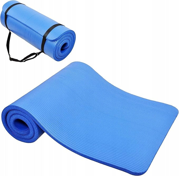 Yoga Exercise Mat TechFit Proffesional183 cm x 58 cm x 1,5cm Blue