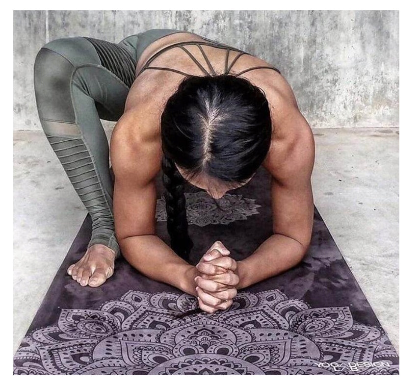Yoga Exercise Mat Yoga Design Lab Combo 3,5 mm - Mandala Black + Strap Packaging status original