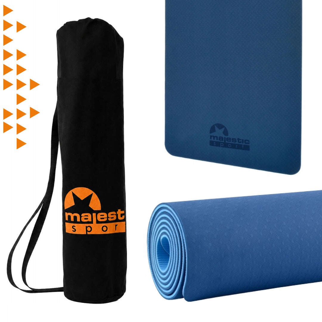 Yoga Fitness Exercise Mat Non-Slip Training for Gym TPE Packaging status original