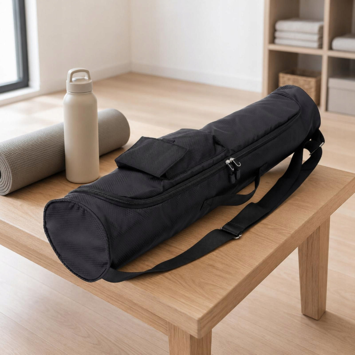 Yoga Mat Carrier Canvas Like Construction Easy Transport for Classes Packaging status original