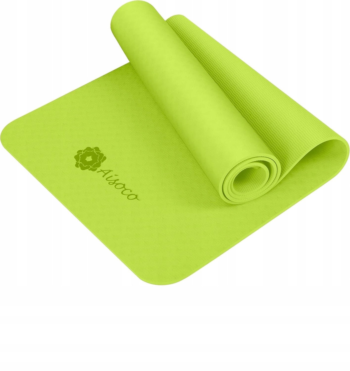 Yoga Mat For Pilates 180x60 Cm Non-Slip With Retro Brown Case
