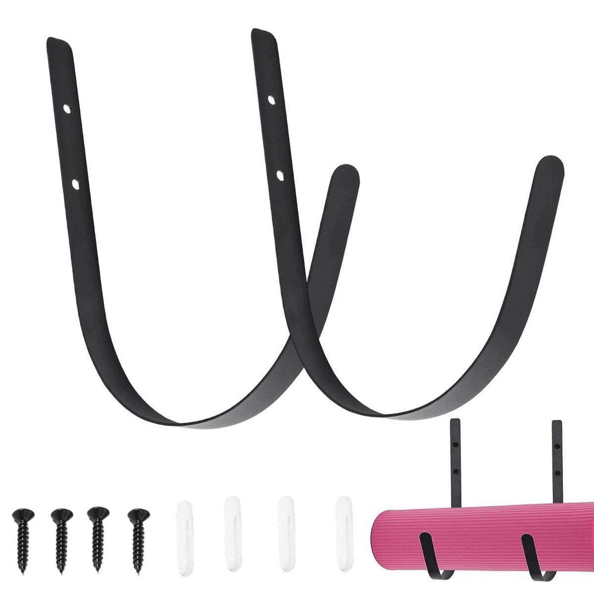 Yoga Mat Holder Wall Mount Organization Practical Hanging Home Gym Packaging status original