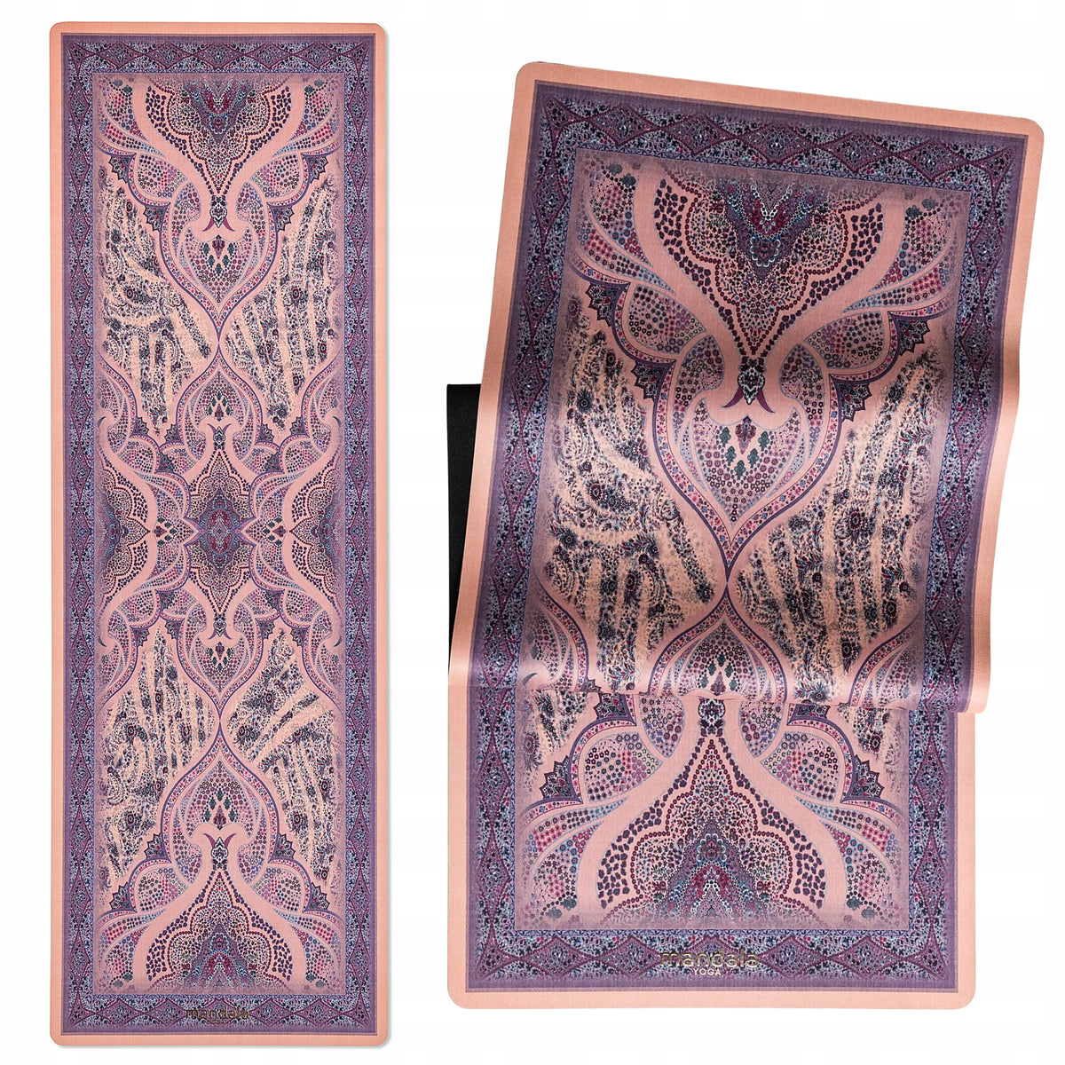 Yoga Mat NON-SLIP Microfiber Rubber MANDALA CASABLANCA 3mm