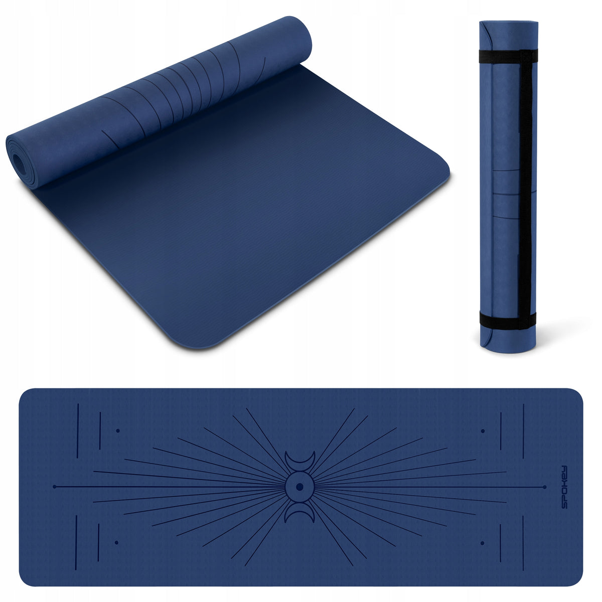 Yoga Mat Non-Slip 4mm Fitness Exercise Training Spokey MANDALA
