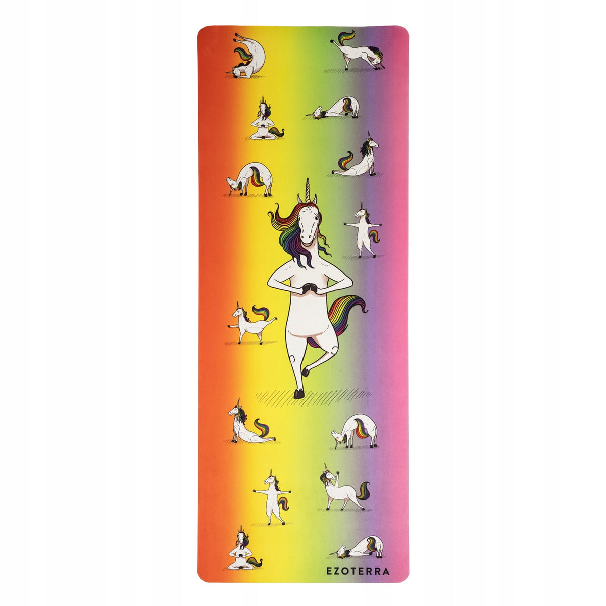 Yoga Mat | Suede | Unicorn | Colorful