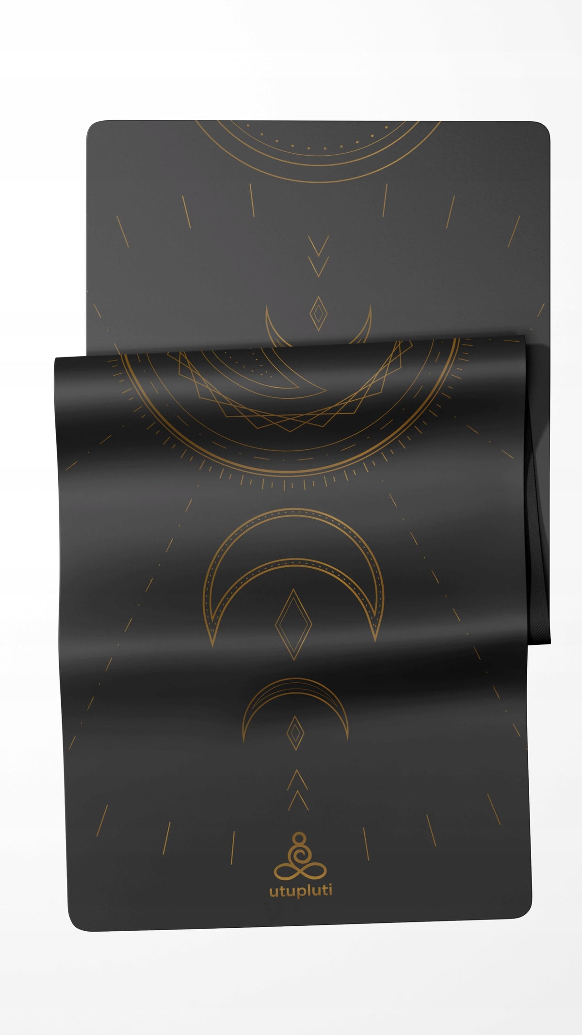 Yoga Mat Utupluti PU Color Print Black Lunula