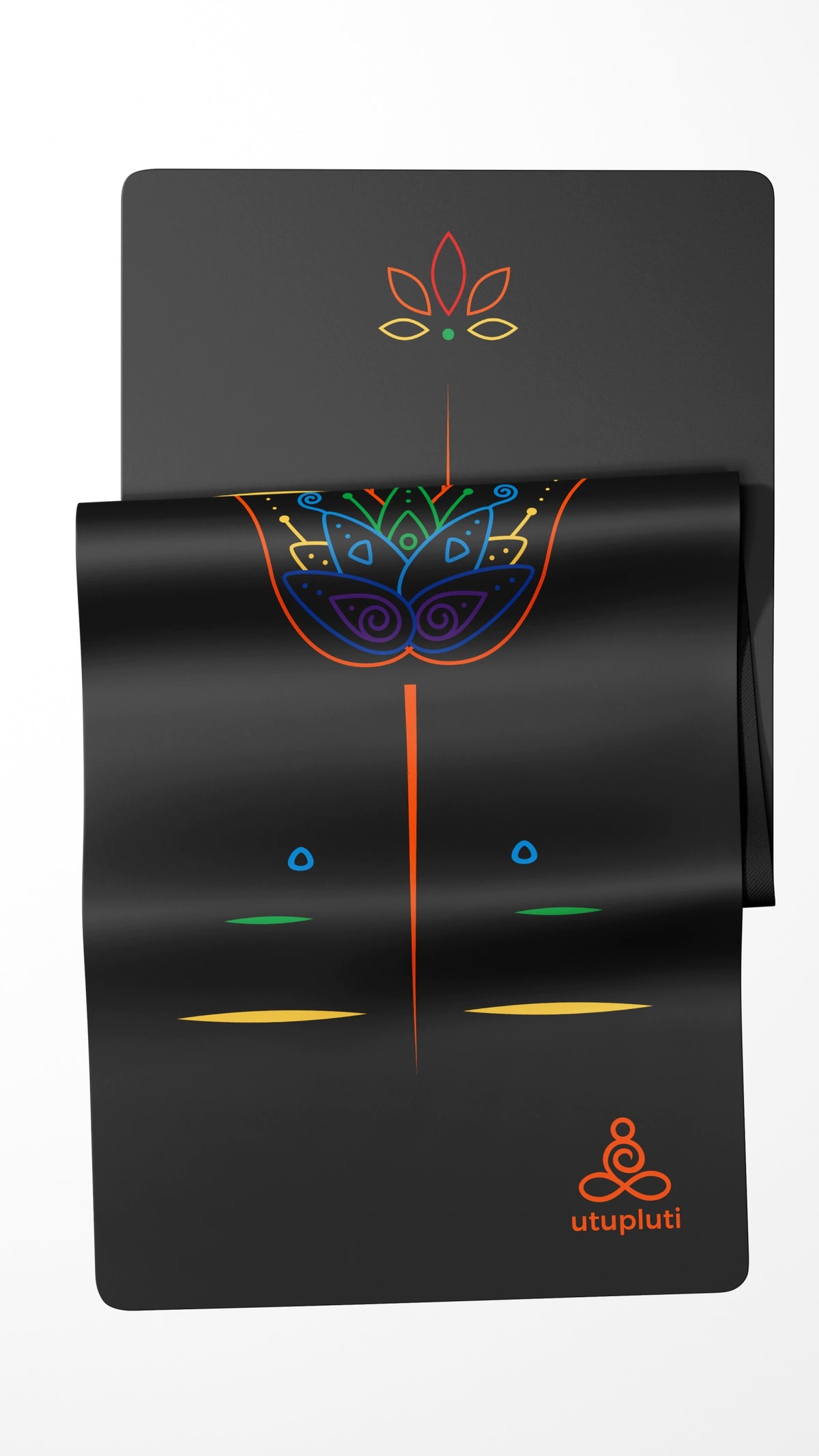 Yoga Mat Utupluti PU Color Print Black