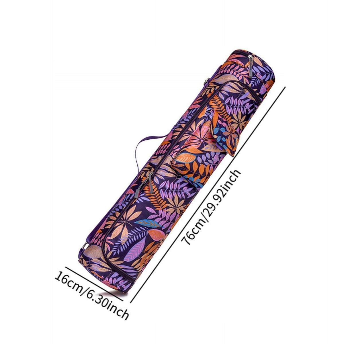 Yoga Pad Carrier Pilates Mat Drawstring Carrying Case Purple Style B Packaging status original