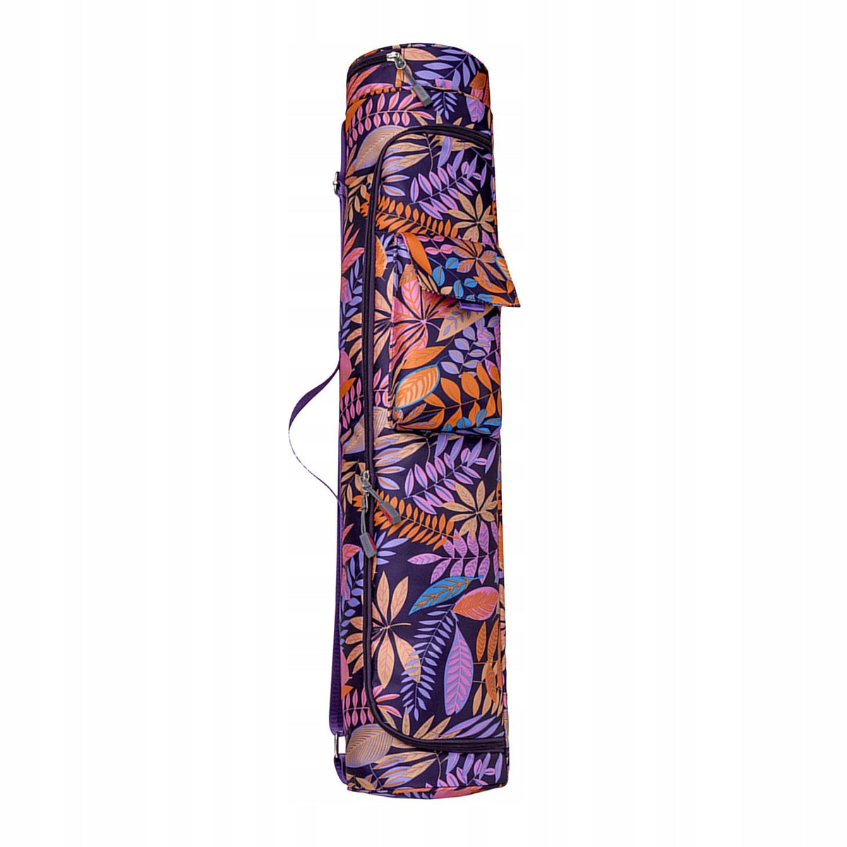 Yoga Pad Carrier Pilates Mat Drawstring Carrying Case Purple Style B