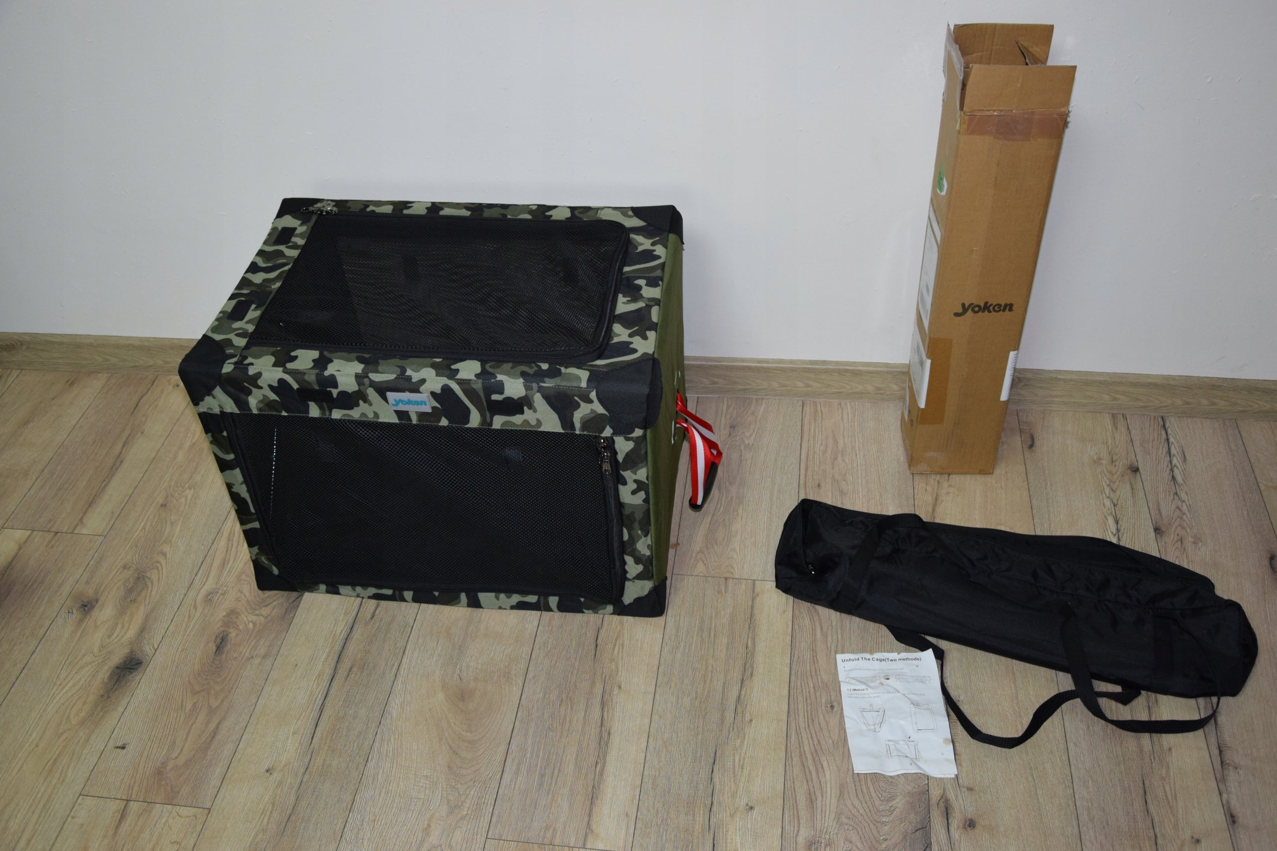 Yoken Soft Pet Transporter, Folding 65 x 45 x 45 cm Color Moro Material of manufacture textile
