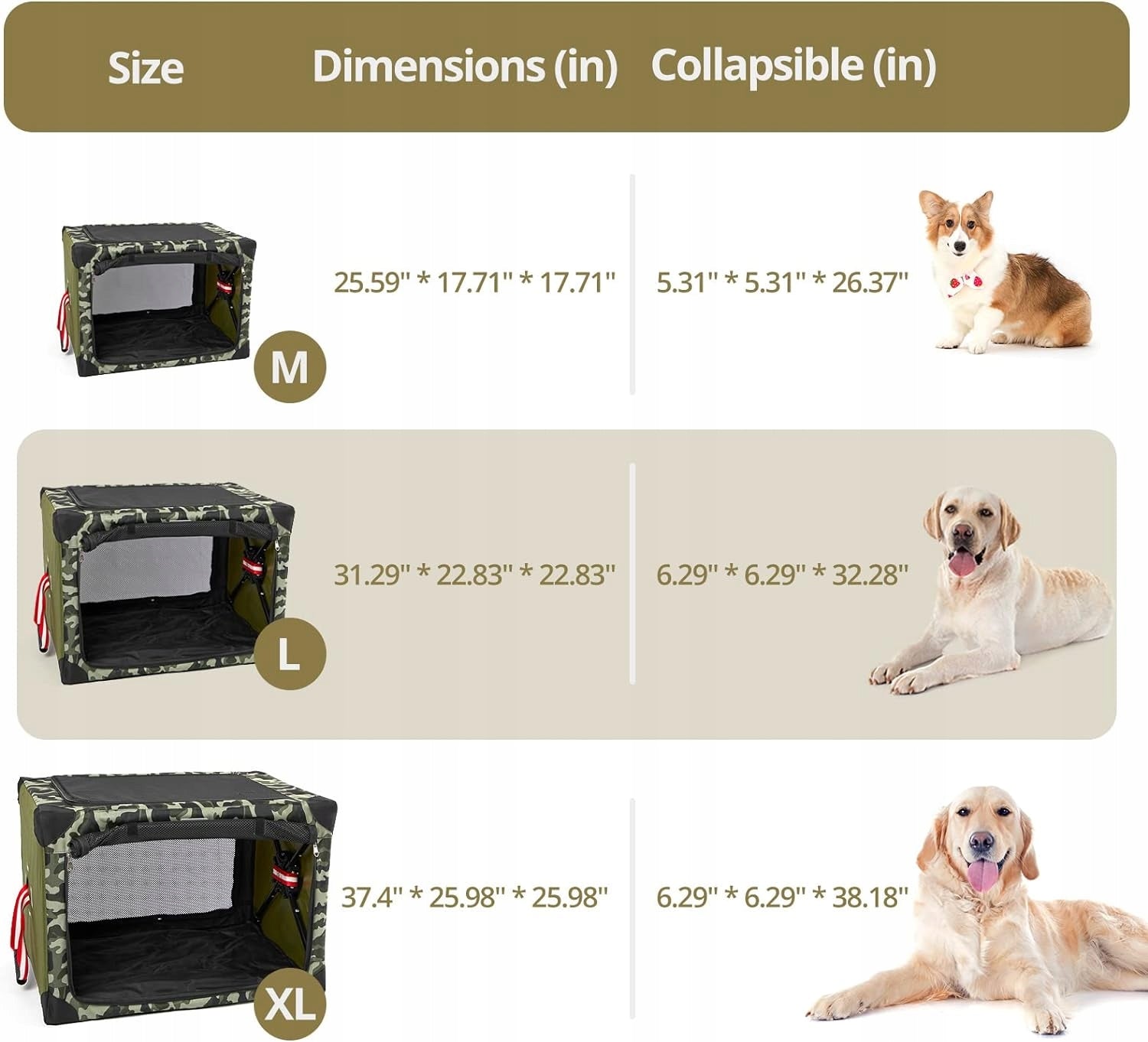Yoken Soft Pet Transporter, Folding 65 x 45 x 45 cm Color Moro Product height 45 cm