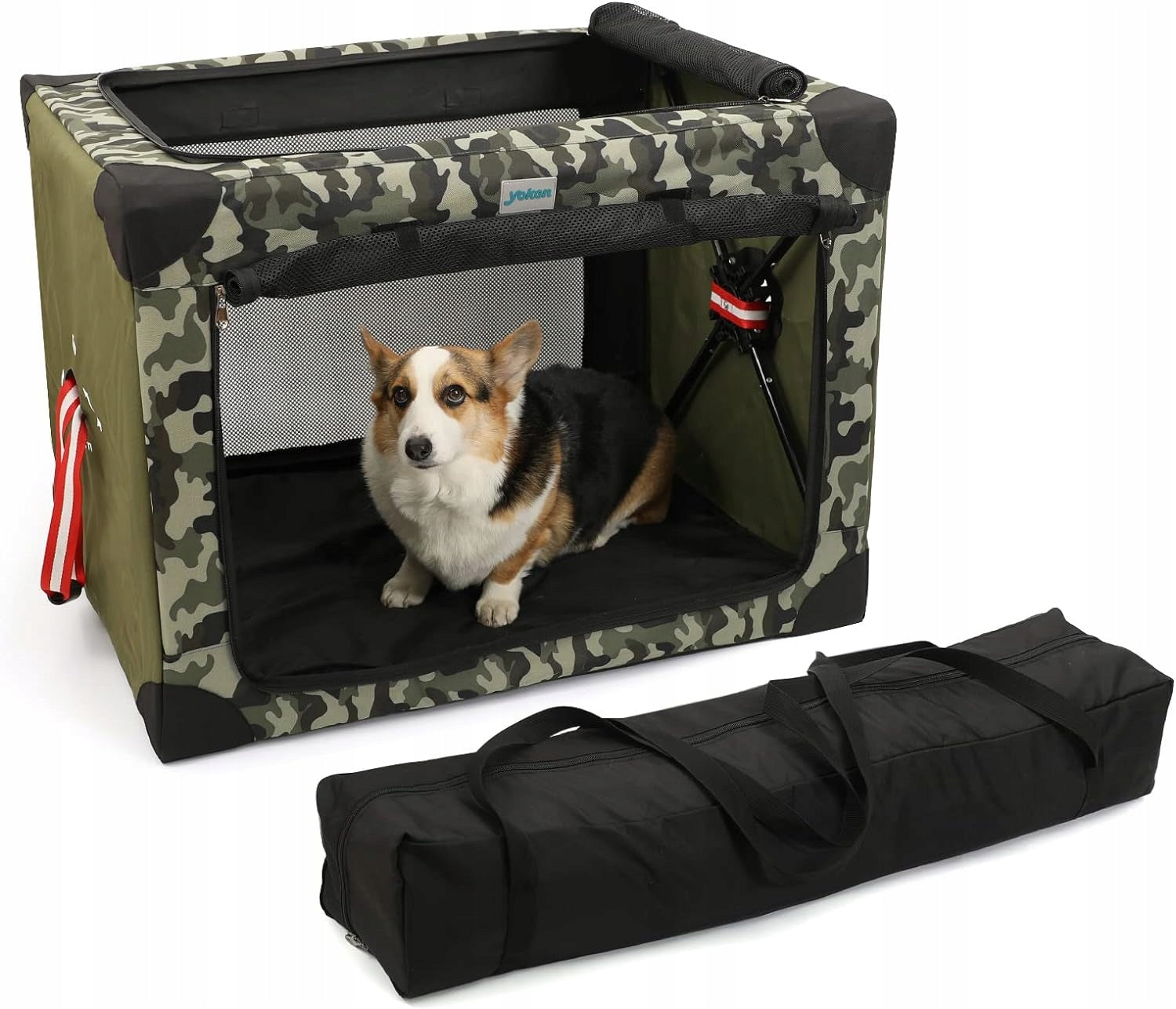 Yoken Soft Pet Transporter, Folding 65 x 45 x 45 cm Color Moro
