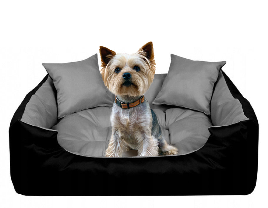 York Cat Dog Bed Couch Playpen Waterproof Grey 55x45 cm Length 55 cm