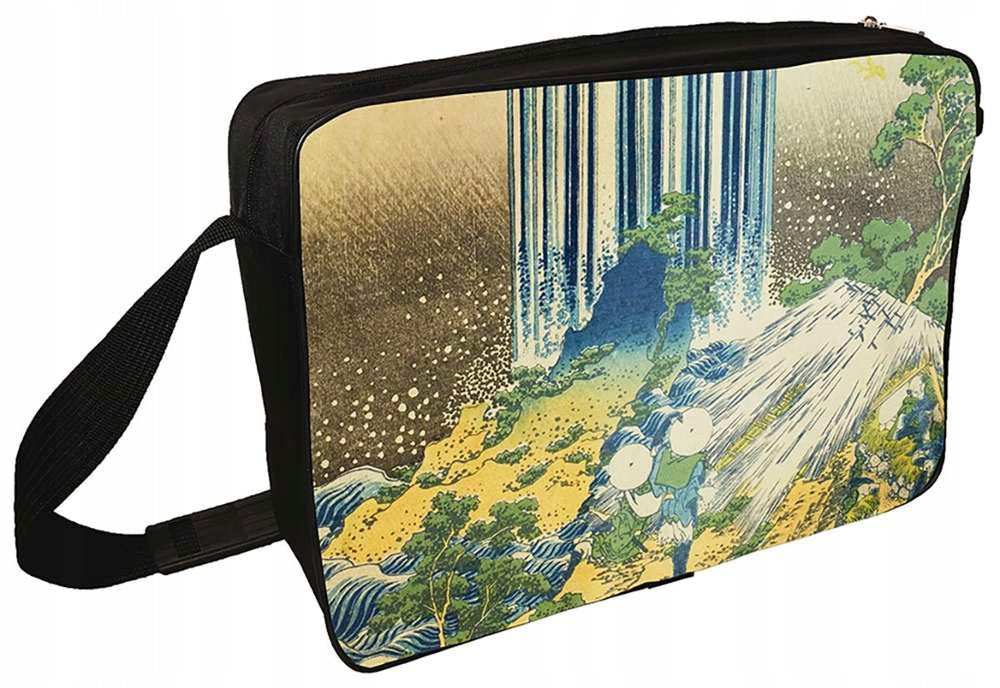 Yoro Waterfalls Shoulder Bag in Mino Katsushika Hokusai Province