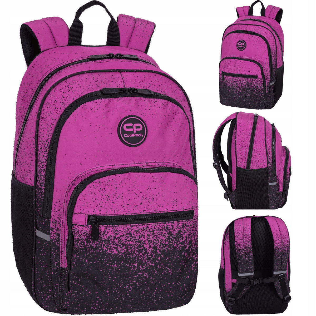 Youth Backpack Coolpack Alfa Pink Dot Patio