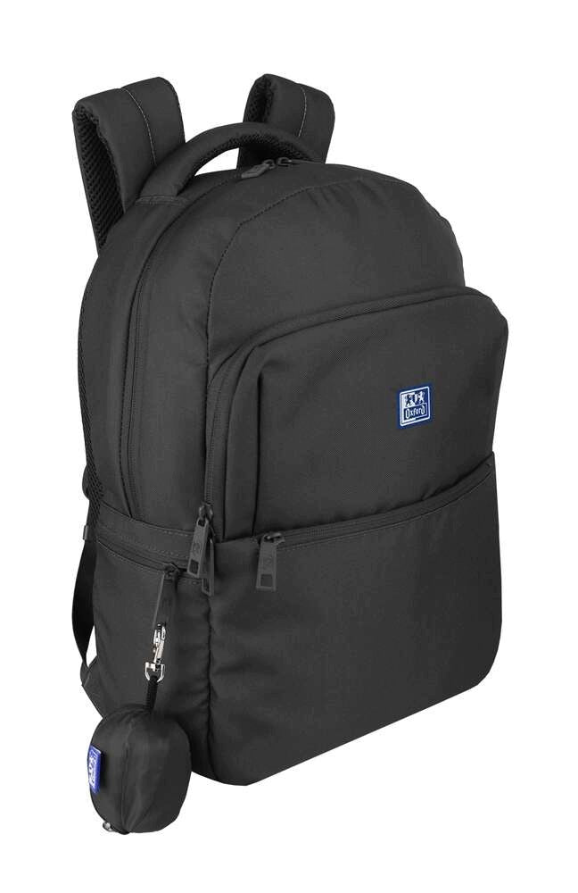 Youth Backpack Oxford B-Ready Black with Rain Cover 23L