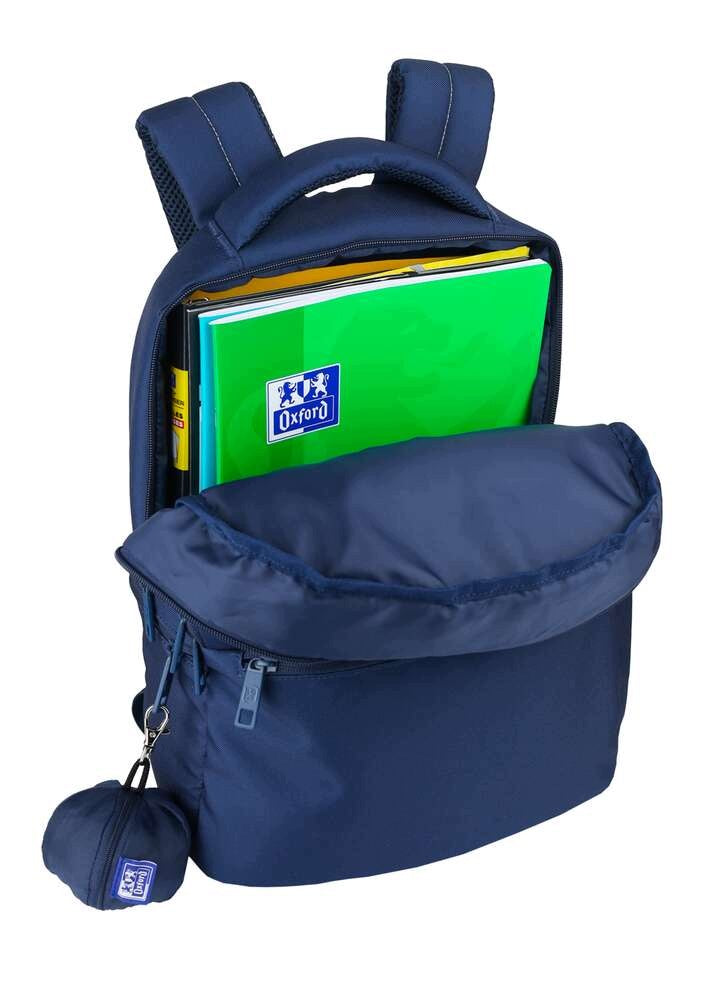 Youth Backpack Oxford B-Ready Navy Blue with Rain Cover23L Brand Oxford