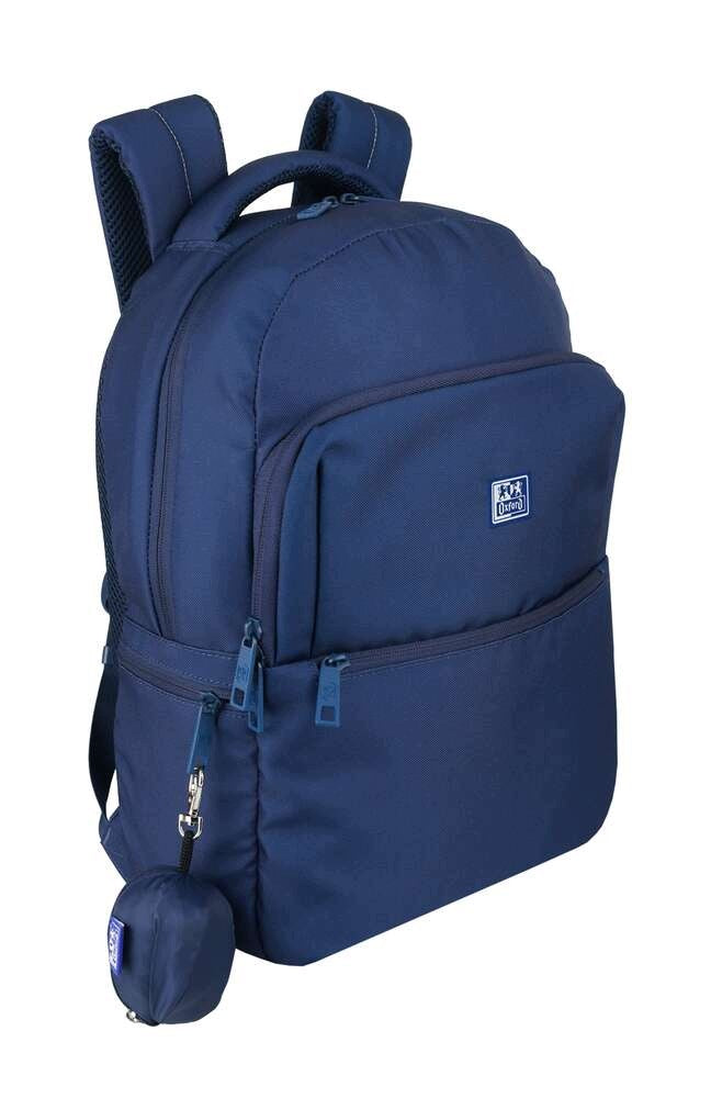 Youth Backpack Oxford B-Ready Navy Blue with Rain Cover23L