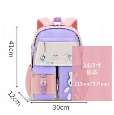 Youth Backpack with Rabbit Shaped Keychain Manufacturer code caizi