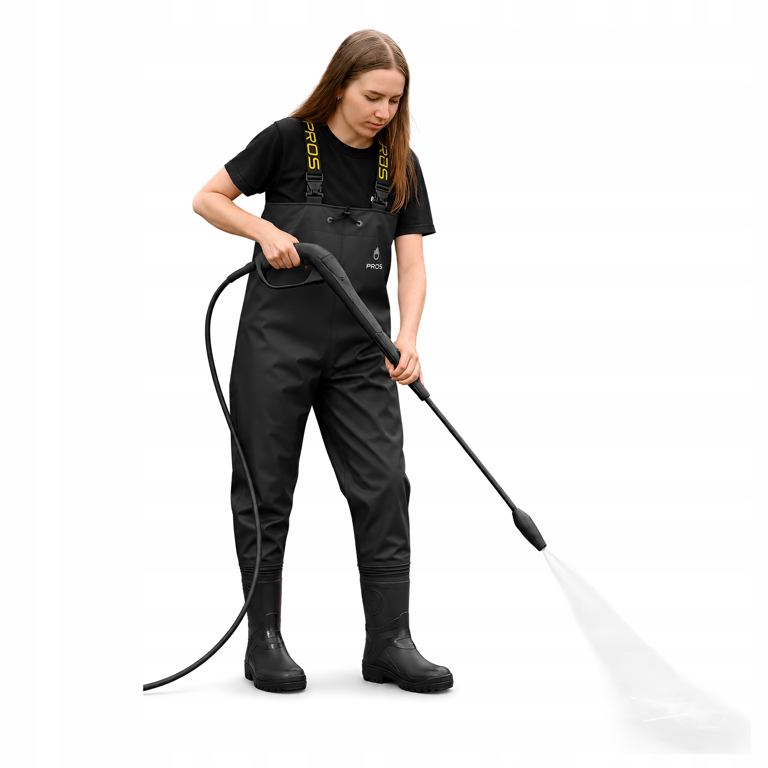 Youth Bottoms Fishing Waterers Harness Rubber Boots Waterproof