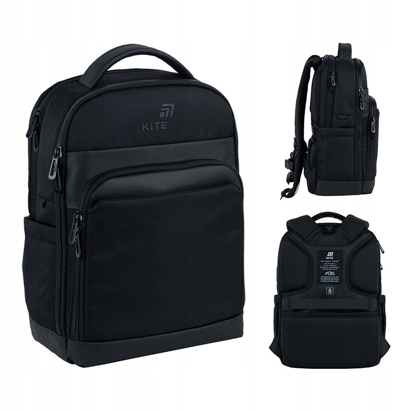 Youth City School Backpack for Boys Black for Laptop Kite
