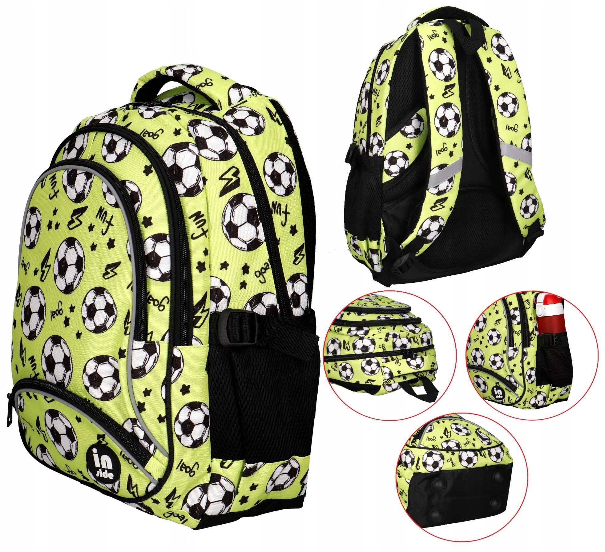 Youth School Backpack 3 Compartments Ball Incood