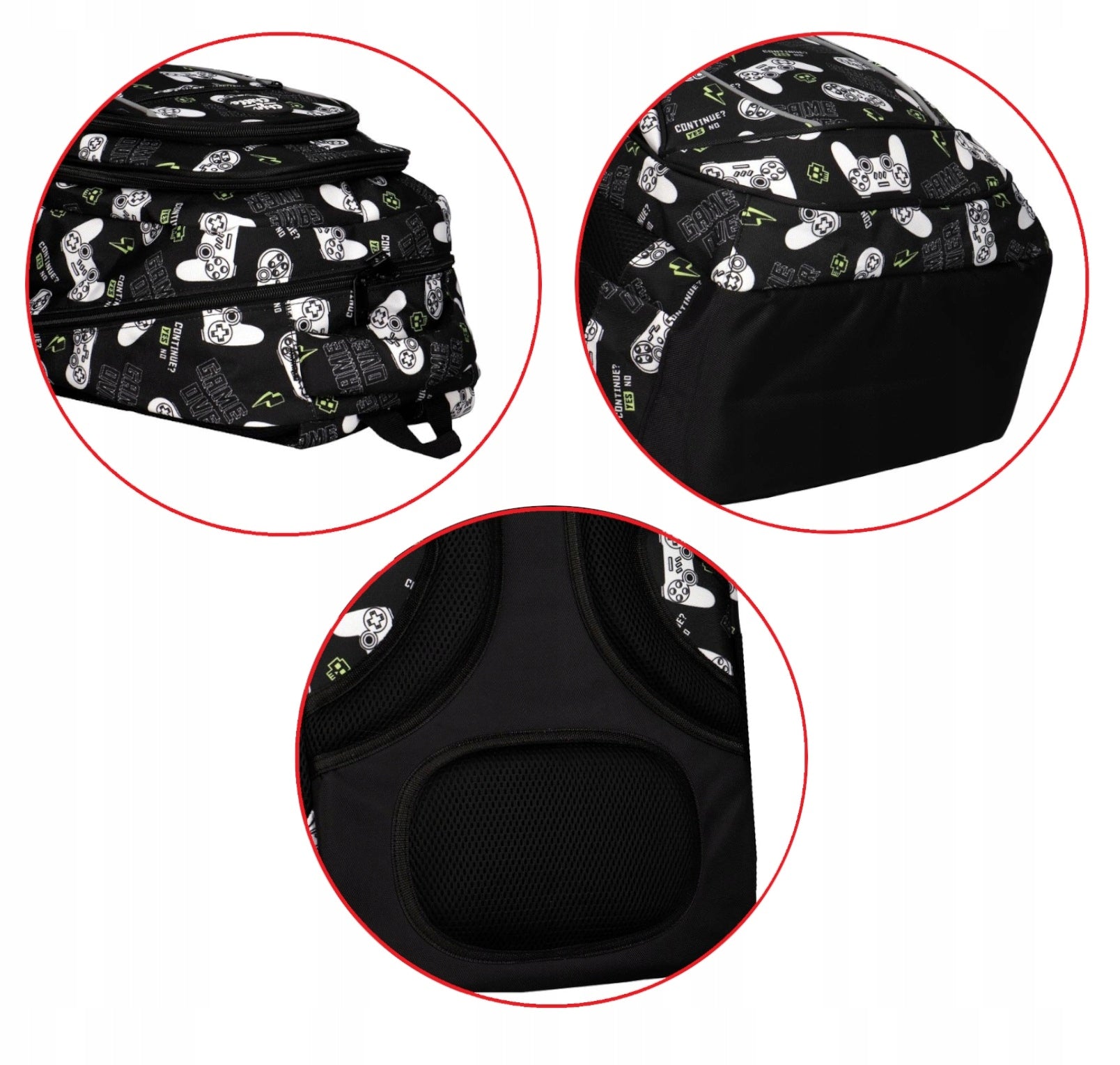 Youth School Backpack 3 Compartments Incood Pads Brand Chin&Chilla