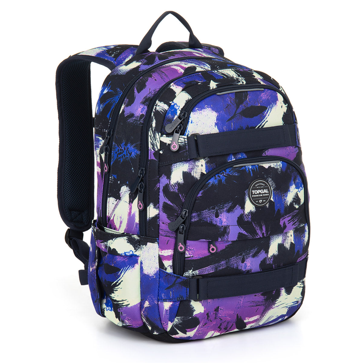 Youth backpack Topgal VIKI 25077 urban design, 2 compartments, 5-8 class