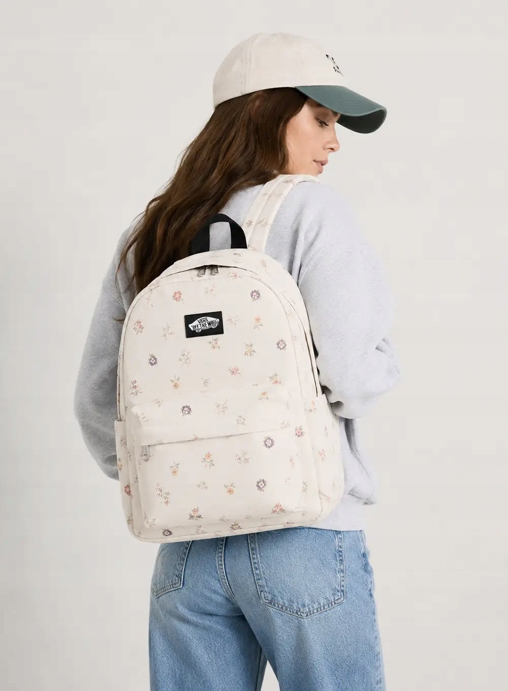 Youth backpack Vans Old Skool Backpack - marshmallow Capacity 22 l