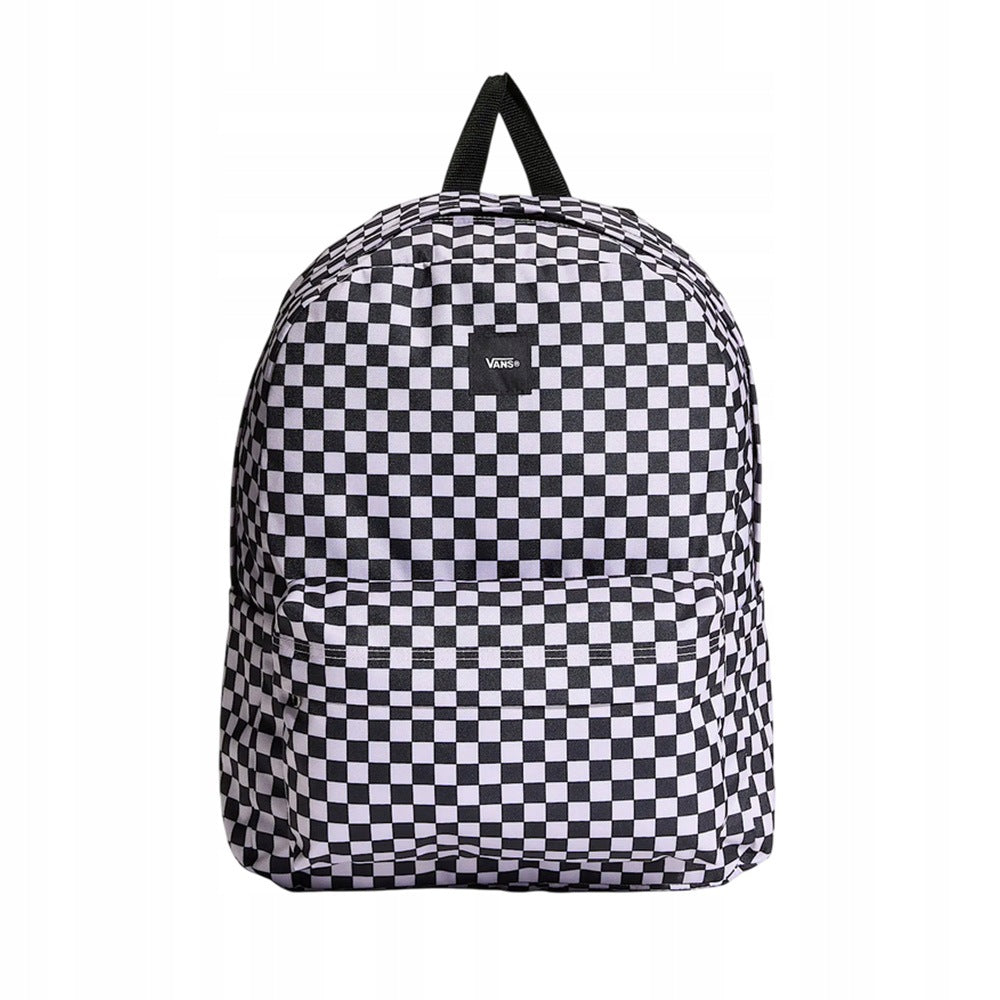 Youth backpack Vans Old Skool Check Backpack white and black chessboard