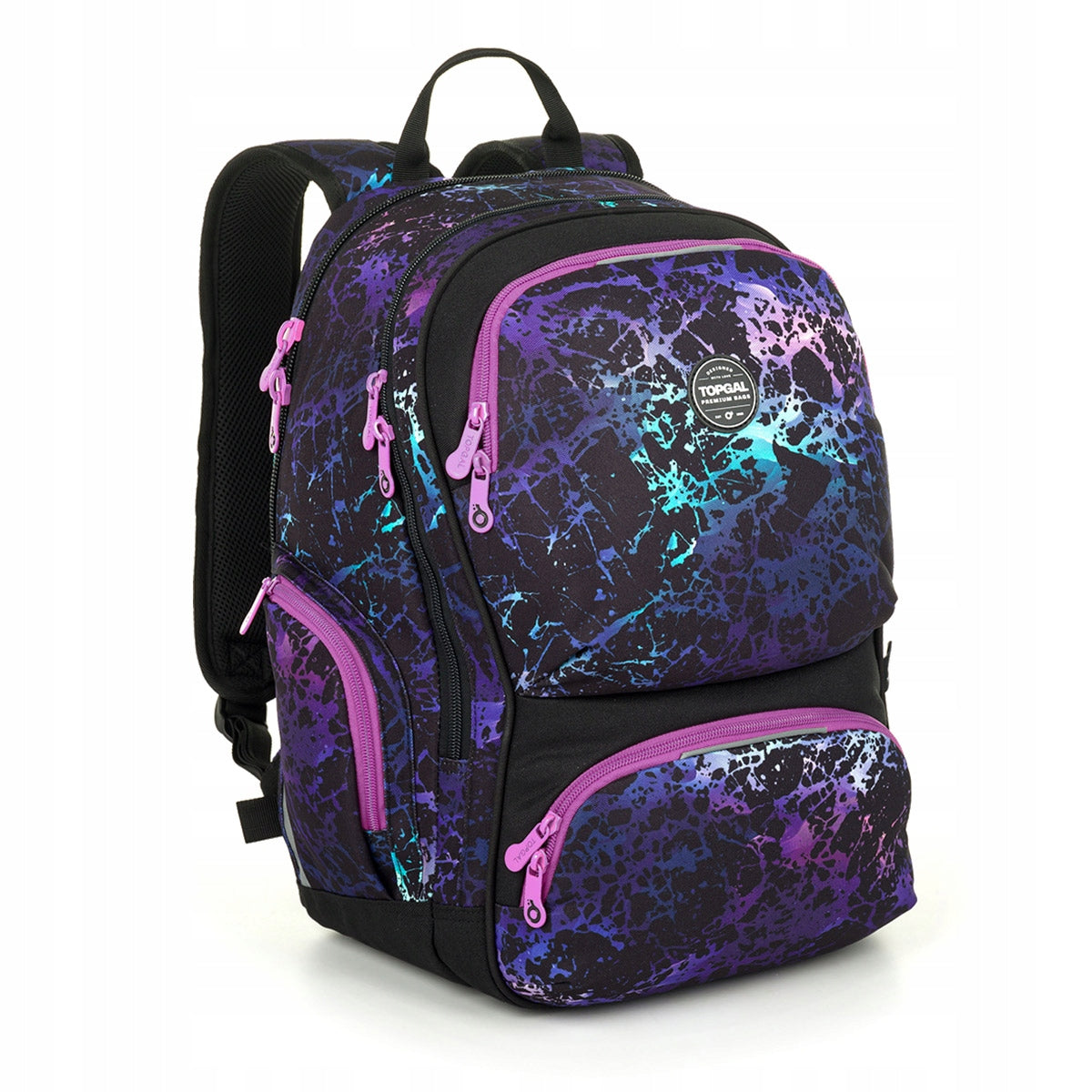 Youth backpack black and purple Topgal ROTH 25033