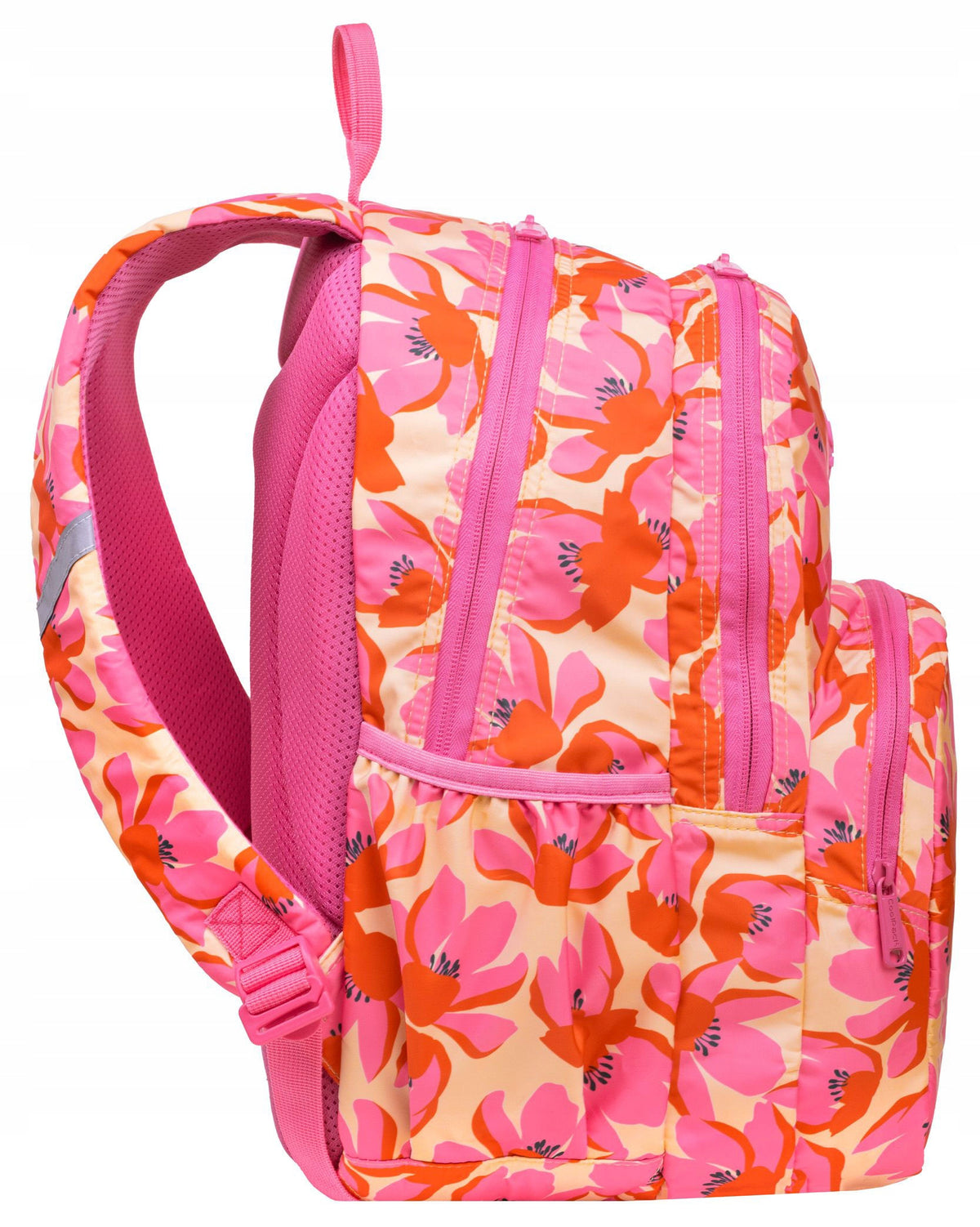 Youth backpack for school CoolPack RIDER FLORES ROSA with flowers 24L pink Manufacturer code F109914