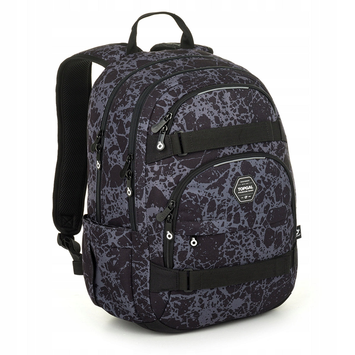 Youth backpack with grey pattern Topgal VIKI 25035