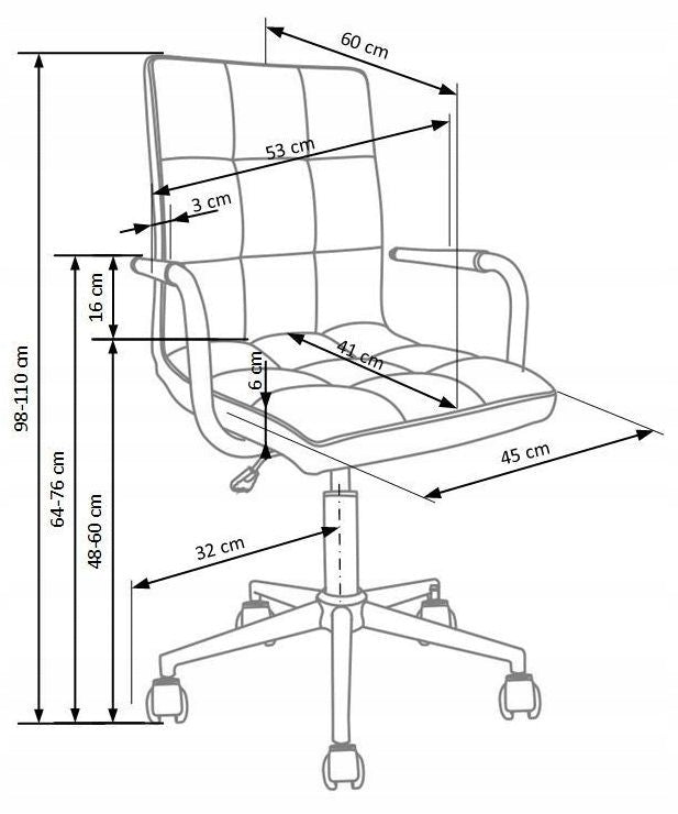 Youth chair white for Voxel desk Manufacturer code Voxel fotel