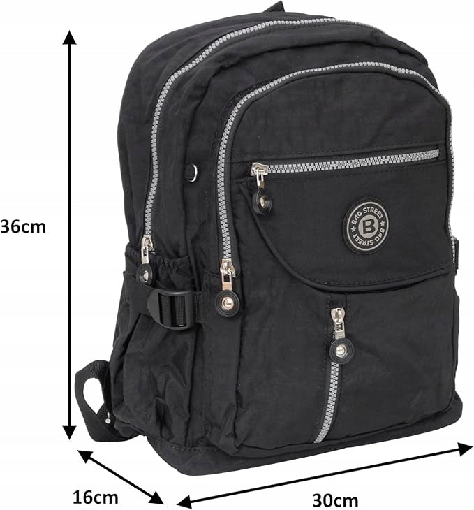 Youth city backpack light line Bag Street 2216 Black Brand BAG STREET